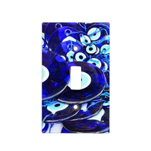 Blue Evil Eye amulets Light Switch Cover