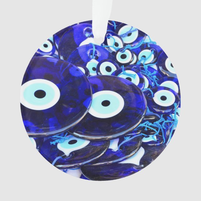 Blue Evil Eye amulets Ornament (Front)
