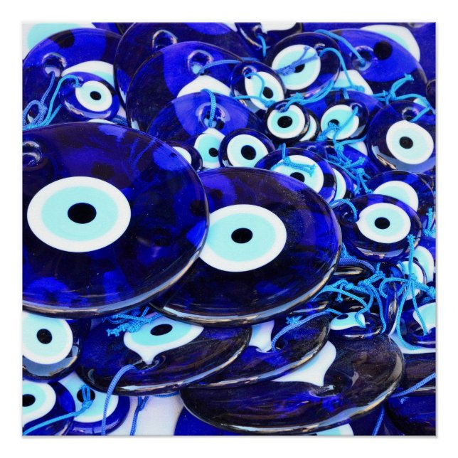 Blue Evil Eye amulets Poster (Front)