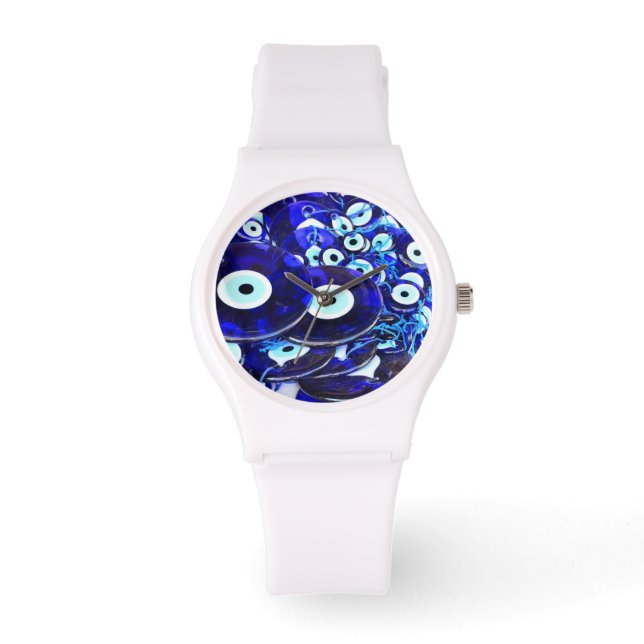 Blue Evil Eye amulets Watch (Front)