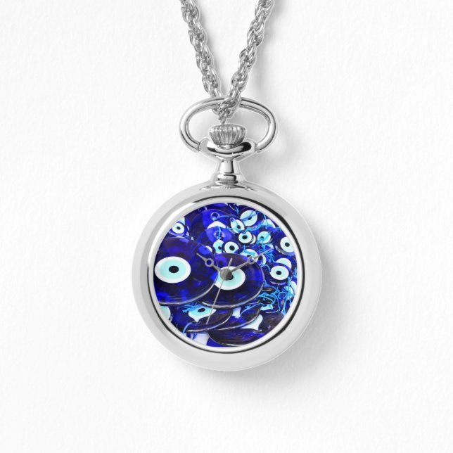 Blue Evil Eye amulets Watch (Front)