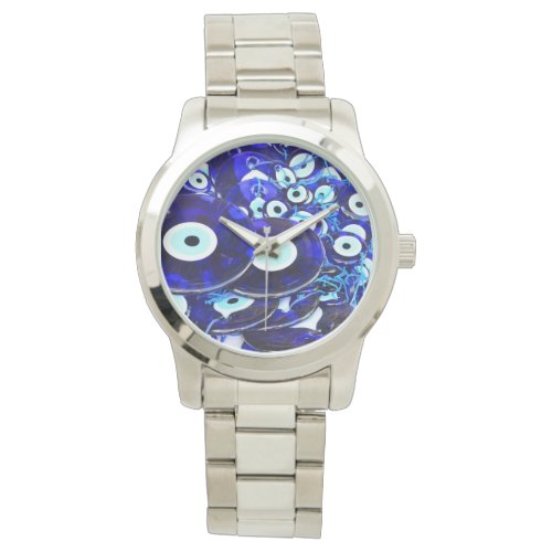 Blue Evil Eye amulets Watch