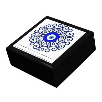 Blue Evil Eye Box by hennabyjessica at Zazzle