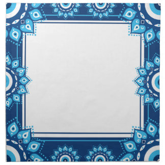 Blue Evil Eye Dinner Set of 4 Cloth Napkin