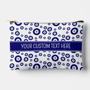 Blue Evil Eye Good luck & Protection Symbol Accessory Pouch
