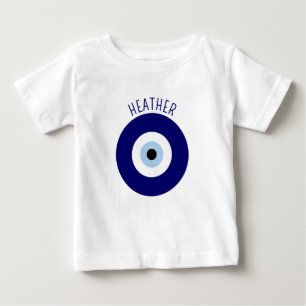 Blue Evil Eye Good luck & Protection Symbol Baby T-Shirt