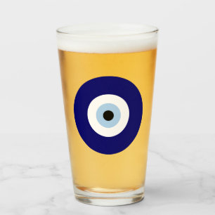 Blue Evil Eye Good luck & Protection Symbol Glass