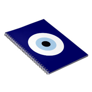 Blue Evil Eye Good luck & Protection Symbol Notebook