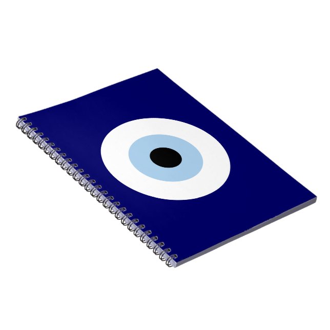 Blue Evil Eye Good luck & Protection Symbol Notebook (Right Side)
