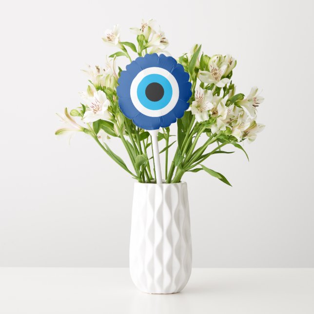 Blue Evil Eye (Mati) wedding balloon decor (Vase)
