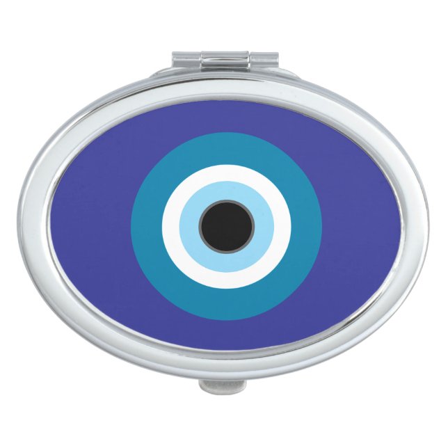 Blue Evil Eye Mirror Oval (Front)