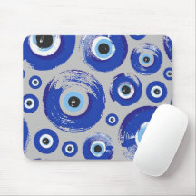 Blue Evil Eye Printed
