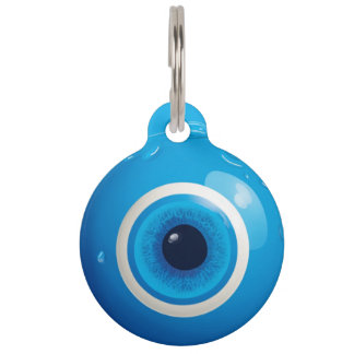 Blue Evil Eye Spiritual Charm Pet ID Tag