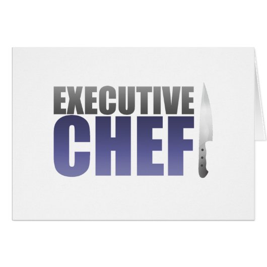 Blue Executive Chef Cards (Front Horizontal)