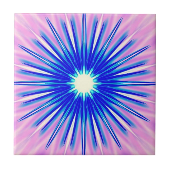 blue exploding star tile (Front)