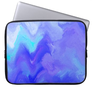Blue Explosion Laptop Sleeve by MegaCase at Zazzle