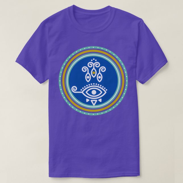 Blue Eye Amulet T-Shirt (Design Front)