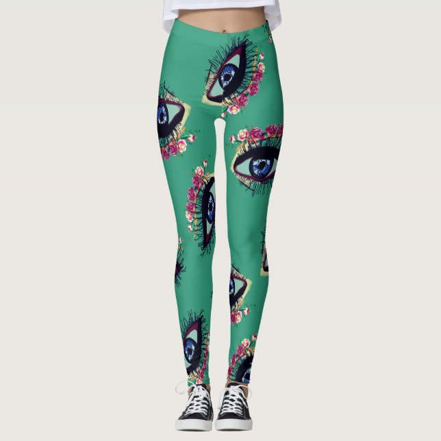 Blue Eye Art Custom Leggings (Front)