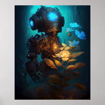 Blue Eye Bot & Flowers