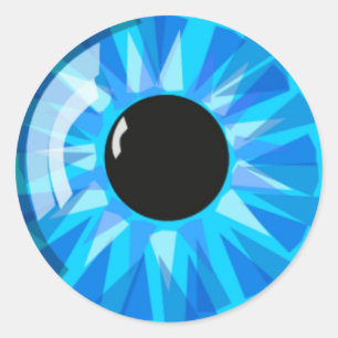 Blue Eye Classic Round Sticker