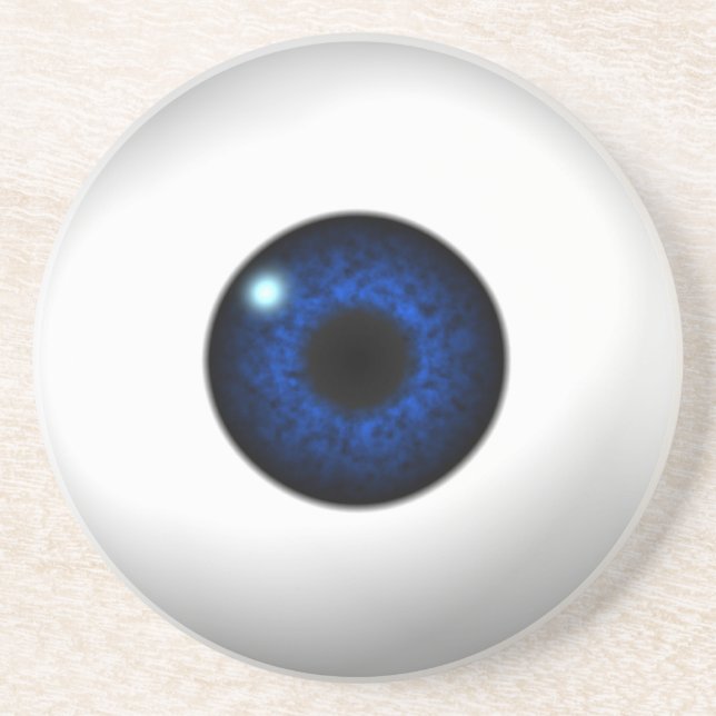blue eye drink coaster (Front)