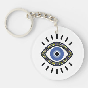 Blue eye, evil eye protection, good luck keychain