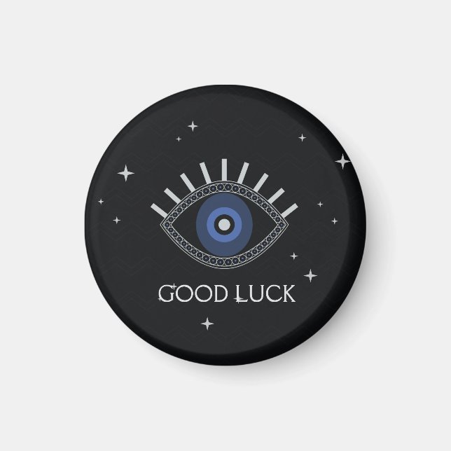 Blue eye, evil eye protection, good luck  magnet (Front)