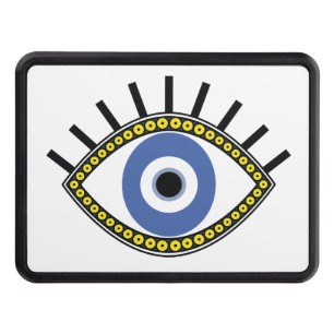 Blue eye, good luck, greek evil eye protection hitch cover