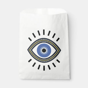 Blue eye good luck protection evil eye favor bag