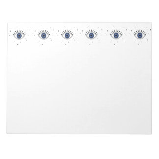 Blue eye greek protection from evil eye notepad