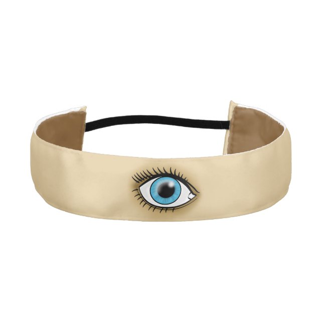 Blue Eye icon Athletic Headband (Front)