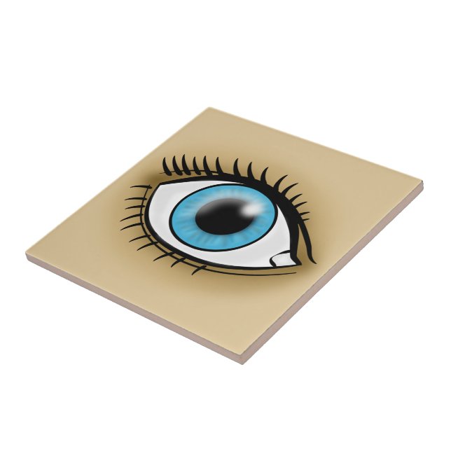 Blue Eye icon Ceramic Tile (Side)