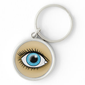 Blue Eye icon Keychain