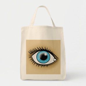 Blue Eye icon Tote Bag