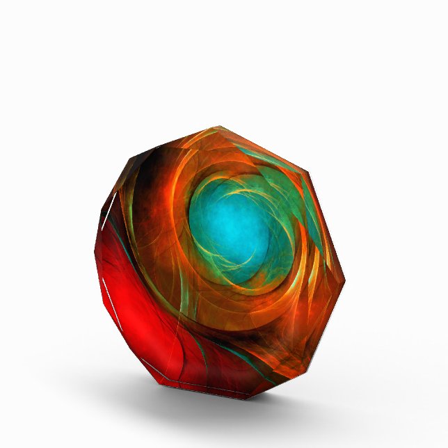 Blue Eye Modern Abstract Fine Art Cool Pattern #16 Acrylic Award (Right)