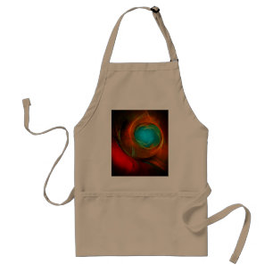 Blue Eye Modern Abstract Fine Art Cool Pattern #16 Adult Apron