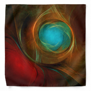 Blue Eye Modern Abstract Fine Art Cool Pattern #16 Bandana