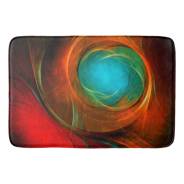 Blue Eye Modern Abstract Fine Art Cool Pattern #16 Bath Mat (Front)