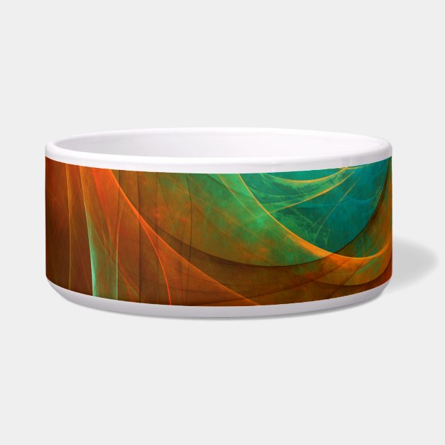 Blue Eye Modern Abstract Fine Art Cool Pattern #16 Bowl (Front)