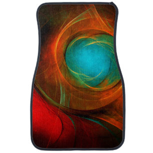 Blue Eye Modern Abstract Fine Art Cool Pattern #16 Car Floor Mat