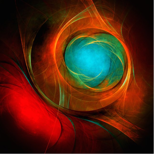 Blue Eye Modern Abstract Fine Art Cool Pattern #16 Cutout (Front)