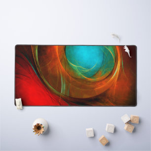 Blue Eye Modern Abstract Fine Art Cool Pattern #16 Desk Mat
