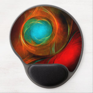Blue Eye Modern Abstract Fine Art Cool Pattern #16 Gel Mouse Pad
