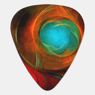 Blue Eye Modern Abstract Fine Art Cool Pattern #16 Guitar Pick