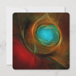 Blue Eye Modern Abstract Fine Art Cool Pattern #16 Invitation
