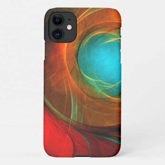 Blue Eye Modern Abstract Fine Art Cool Pattern #16 iPhone Case (Back)