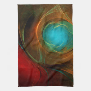 Blue Eye Modern Abstract Fine Art Cool Pattern #16 Kitchen Towel
