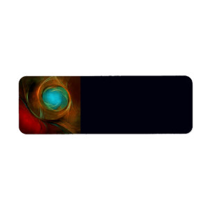 Blue Eye Modern Abstract Fine Art Cool Pattern #16 Label