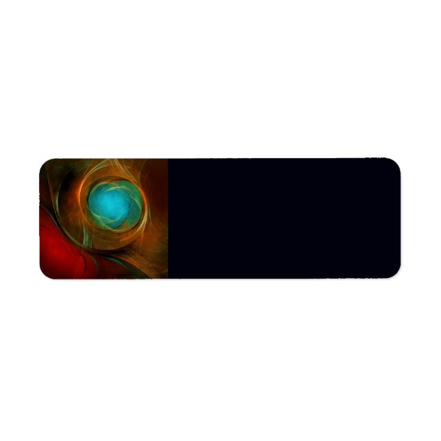 Blue Eye Modern Abstract Fine Art Cool Pattern #16 Label (Front)