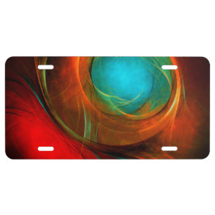 Blue Eye Modern Abstract Fine Art Cool Pattern #16 License Plate